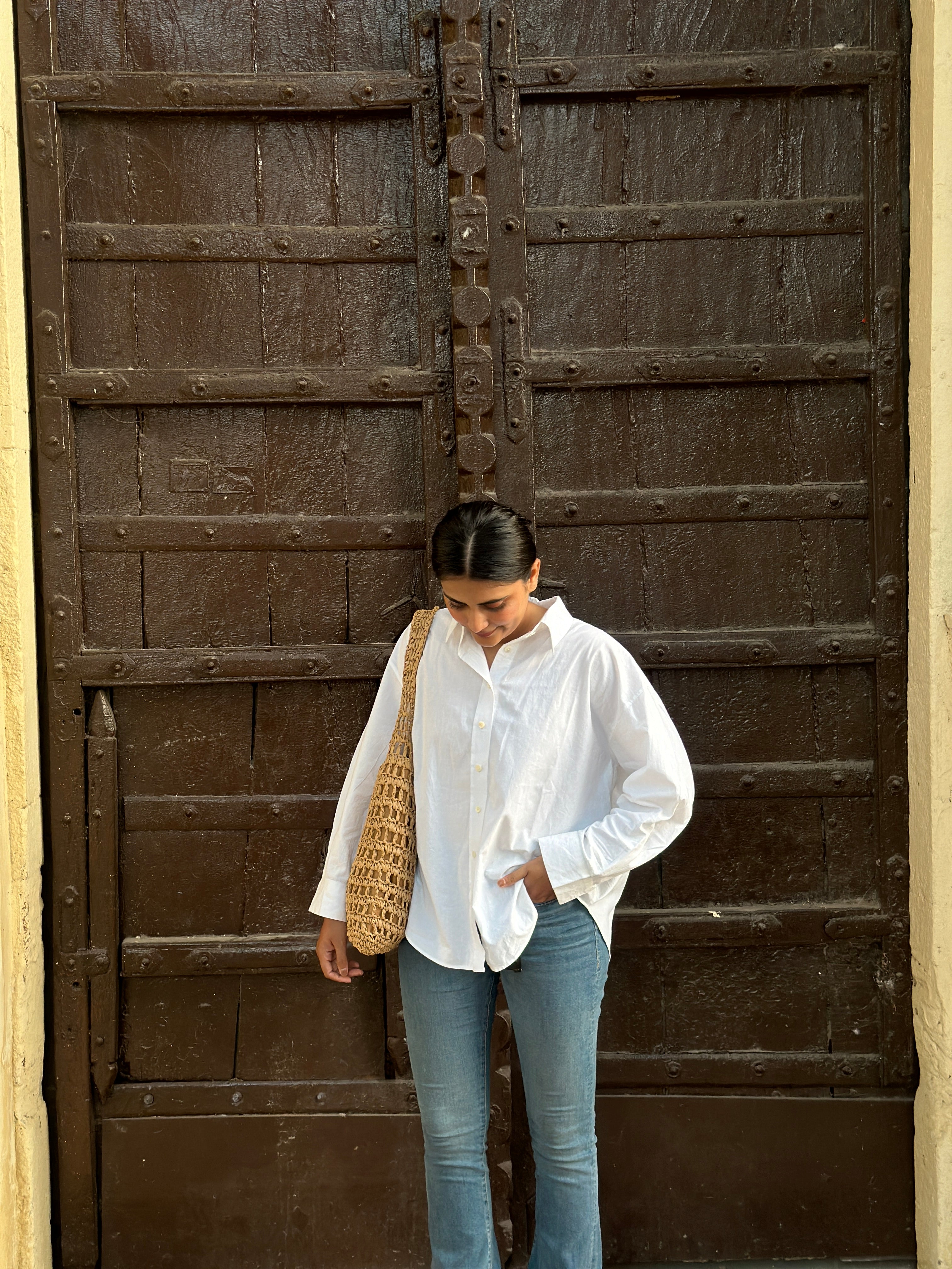 IVORY BOXY SHIRT