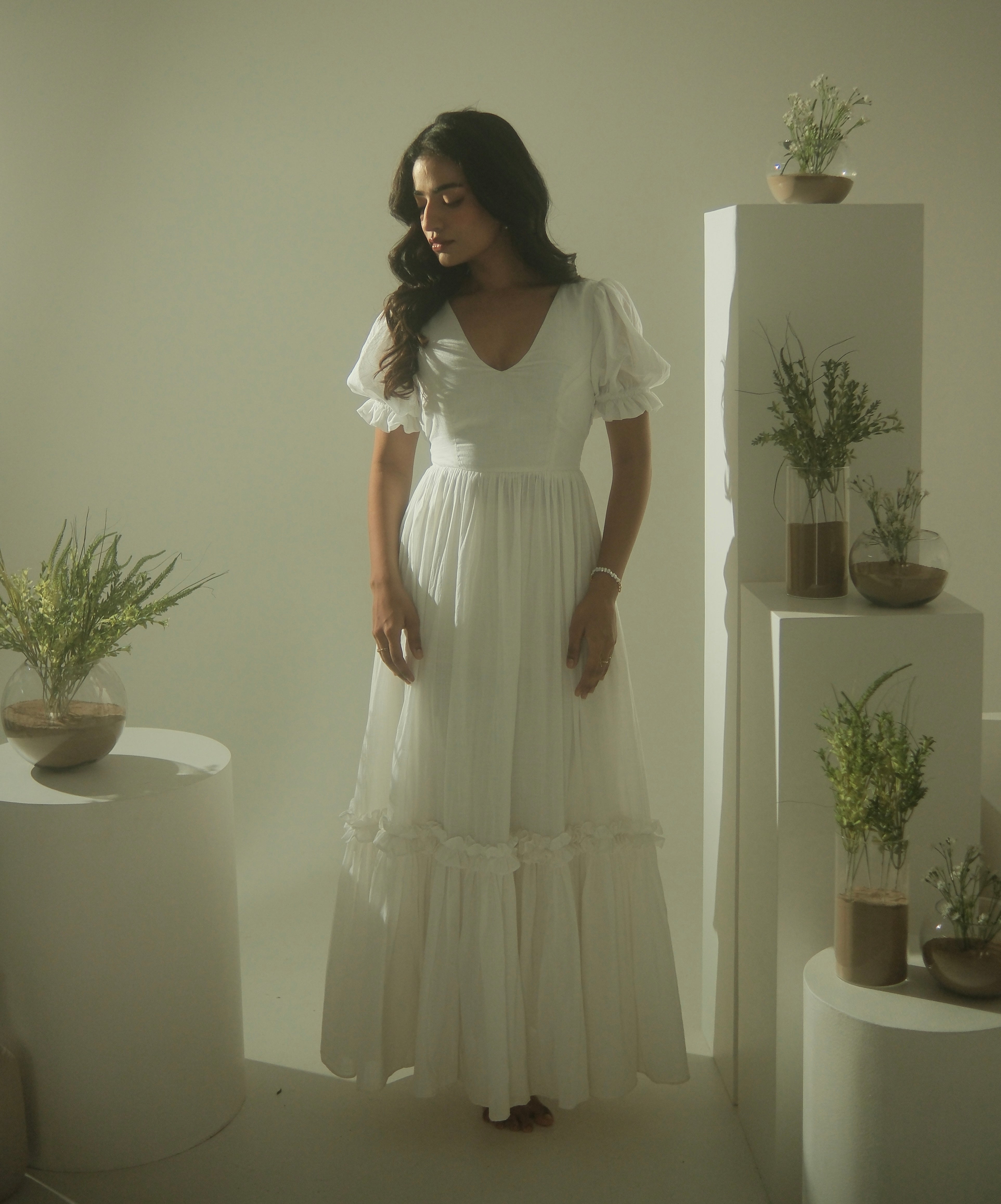 Classic v neck dress