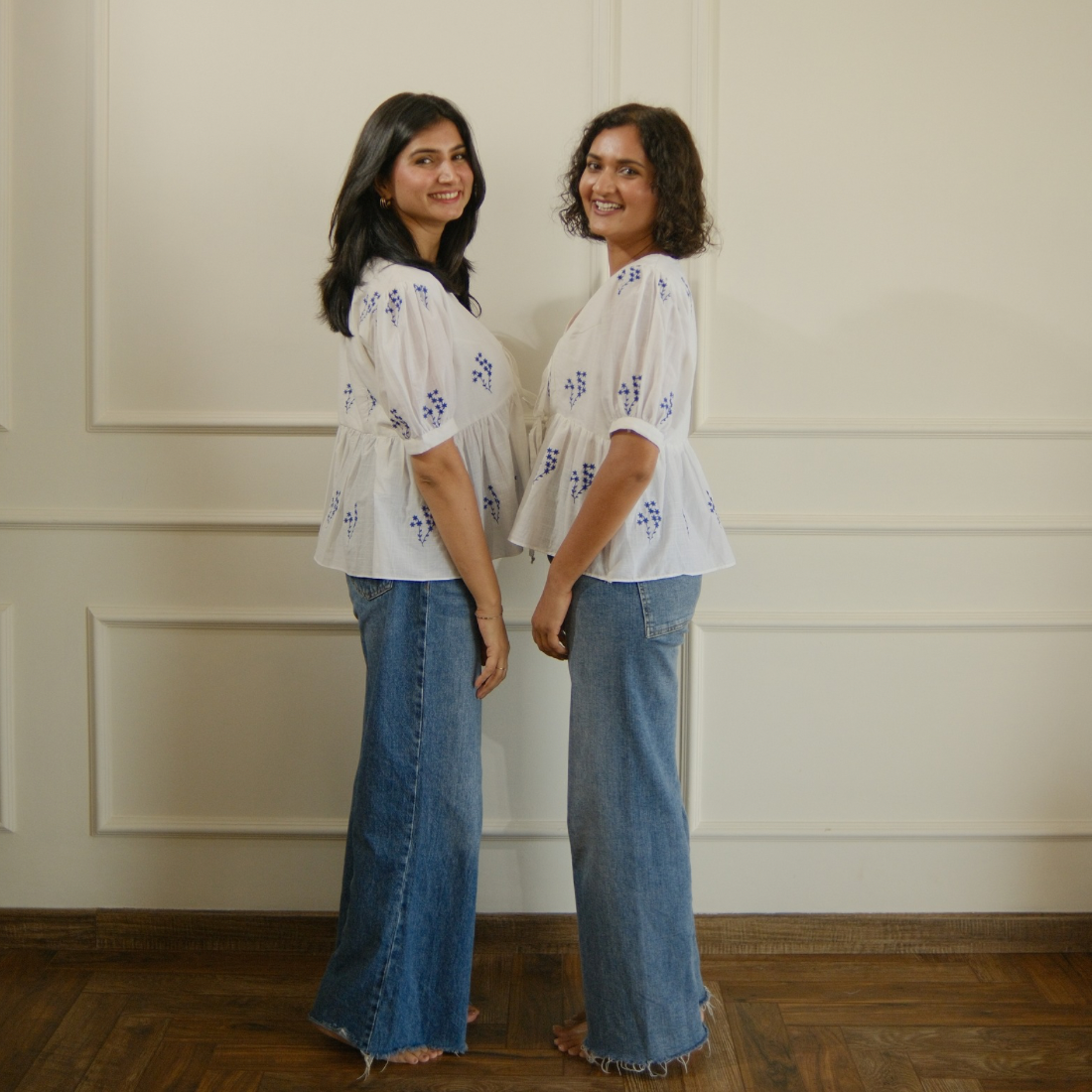 Ivory flora top